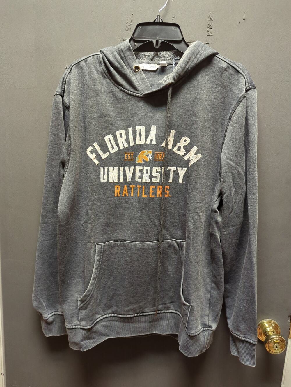 Camp David Florida A & M University FAMU rattlers hoodie sweatshirt kangaroo MED